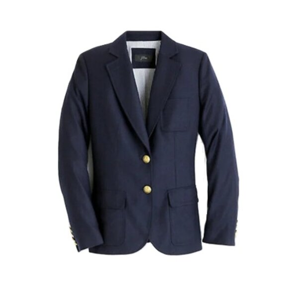 NWT-0-J.Crew JCrew Legacy blazer in American wool-Navy - Picture 1 of 1